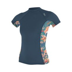 Damska koszulka typu rashguard O'Neill Side Print. Niebieskie t-shirty damskie O'Neill, l, bez wzorów, sportowe, bez kołnierzyka. Za 230.50 zł.