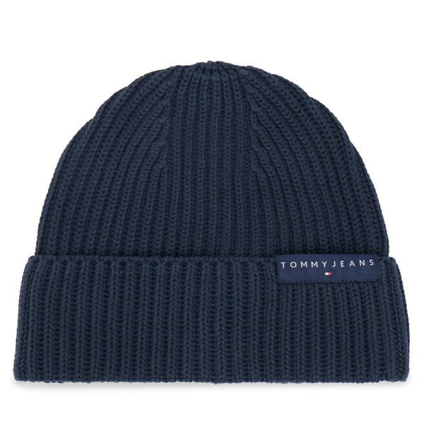 Czapka Tommy Jeans. Niebieskie czapki i kapelusze męskie Tommy Jeans, na zimę, bez wzorów, z jeansu. Za 129.99 zł.