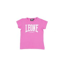 T-shirt dla dziewczynki z krótkim rękawem i dużym logo Basic. Czerwone t-shirty i topy dla dziewczynek LEONE 1947 APPAREL, bez wzorów, bez ramiączek. Za 42.06 zł.