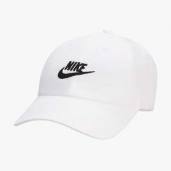 Czapka Nike Club Unstructured Futura Wash Cap, Dla obu płci. Białe czapki i kapelusze męskie Nike, bez wzorów, z bawełny, sportowe. Za 190.00 zł.