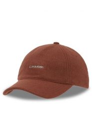 Calvin Klein Czapka z daszkiem K60K612364 Brązowy. Brązowe rękawiczki damskie Calvin Klein, bez wzorów, z materiału. Za 159.99 zł.