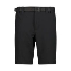 Szorty bermudzkie CMP. Czarne krótkie spodenki sportowe męskie CMP, m, bez wzorów, z elastanu, outdoorowe. Za 99.99 zł.