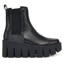 Botki United Nude. Czarne botki damskie United Nude, bez obcasa, na koturnie, bez zapięcia. Za 1,389.00 zł.