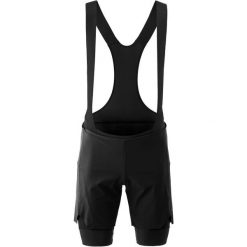 Szorty 2 w 1 Gonso Essential. Czarne krótkie spodenki sportowe męskie Gonso, m, bez wzorów, z materiału, rowerowe. Za 556.50 zł.