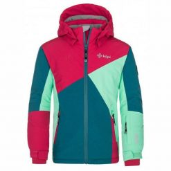 Dziewczęca kurtka narciarska Kilpi SAARA-JG. Czerwone buty zimowe dziewczęce Kilpi, bez wzorów, bez zapięcia. Za 362.99 zł.