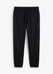 Spodnie sportowe loose fit. Czarne spodnie sportowe męskie bonprix, l, bez wzorów. Za 82.99 zł.