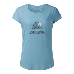 Koszulka Damska Serenity Abstract Mountain. Niebieskie t-shirty damskie Dare 2b, bez wzorów, casualowe, bez kołnierzyka. Za 89.99 zł.