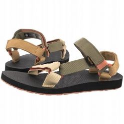Teva Sandały damskie Original Universal - burnt olive multi rozmiar: 38 (730596). Zielone sandały damskie Teva, bez wzorów, bez obcasa, bez zapięcia. Za 212.81 zł.