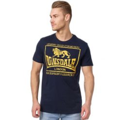 Koszulka Lonsdale Hounslow. Niebieskie koszulki sportowe męskie Lonsdale, s, bez wzorów, z bawełny, bez kołnierzyka, bez ramiączek. Za 120.00 zł.