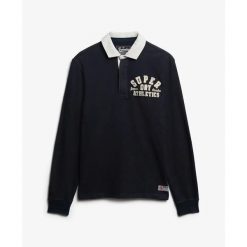 Koszulka z długim rękawem Superdry Vintage Athletic. Niebieskie koszulki sportowe męskie Superdry., m, bez wzorów, bez kołnierzyka, bez ramiączek. Za 325.60 zł.