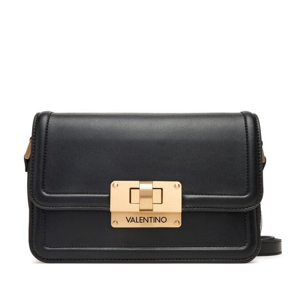 Torebka Valentino. Czarne listonoszki damskie Valentino, bez wzorów, bez dodatków. Za 349.99 zł.