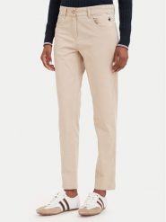 Beverly Hills Polo Club Chinosy P-SS26W-T586585 Beżowy Slim Fit. Brązowe eleganckie spodnie męskie Beverly Hills Polo Club, m, bez wzorów, z bawełny. Za 211.99 zł.