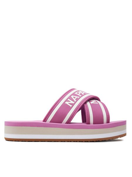 Napapijri Klapki NP0A4I8K Różowy. Czerwone klapki damskie Napapijri, bez wzorów, z syntetyku, bez obcasa. Za 259.99 zł.