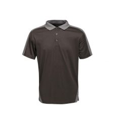 Polo Regatta CoolWeave. Czarne koszulki polo męskie Regatta, bez wzorów, bez kołnierzyka, bez ramiączek, trekkingowe. Za 149.99 zł.