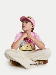 NAME IT T-Shirt Fami Pokemon 13240888 Różowy Standard Fit. Czerwone t-shirty i topy dla dziewczynek Name it, bez wzorów, z bawełny, bez ramiączek. Za 69.99 zł.