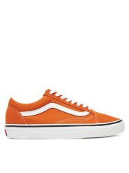 Vans Tenisówki Old Skool VN000D6W52K1 Pomarańczowy. Brązowe trampki i tenisówki damskie Vans, bez wzorów, ze skóry, bez zapięcia. Za 209.99 zł.