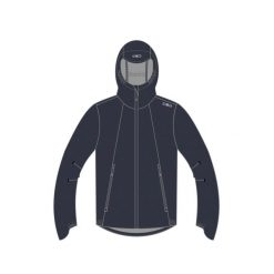 Kurtka nieprzemakalna z stałym kapturem CMP. Brązowe kurtki sportowe męskie CMP, bez wzorów, trekkingowe. Za 401.00 zł.