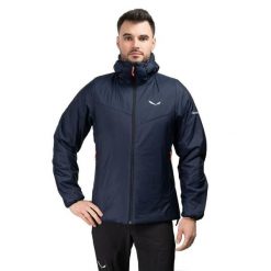 Kurtka trekkingowa męska Puez Catinaccio 2 Twr Hd. Niebieskie kurtki męskie Salewa, l, bez wzorów, trekkingowe. Za 914.30 zł.