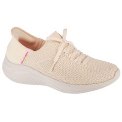 Buty sportowe Sneakersy damskie, Slip-Ins: Ultra Flex 3.0 - Elevated Motion. Brązowe obuwie sportowe damskie Skechers, bez wzorów, trekkingowe, Skechers Sport. Za 339.99 zł.