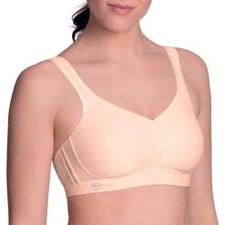 Stanik do biegania Performance z wysoki poziomem podtrzymywania. Czerwone biustonosze ANITA ACTIVE, bez wzorów, z elastanu. Za 282.00 zł.