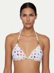 Guess Góra od bikini E6GJ37 MC04R Biały. Białe bikini damskie Guess, xl, z aplikacjami. Za 299.99 zł.