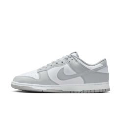 Nike Dunk Low Retro Sneakersy męskie. Białe buty sportowe męskie Nike, z gumy, bez zapięcia, do koszykówki. Za 409.99 zł.