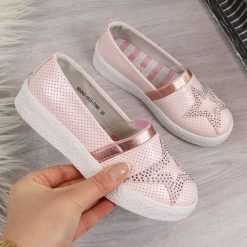 Tenisówki dziewczęce slip on różowe 28. Trampki i tenisówki dziewczęce marki NoName. Za 50.00 zł.