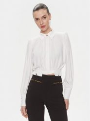 Elisabetta Franchi Koszula CA-T25-41E2-V350 Biały Regular Fit. Białe bluzki damskie Elisabetta Franchi, bez wzorów, z wiskozy, bez kołnierzyka, bez ramiączek. Za 1,969.00 zł.
