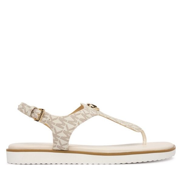 Sandały MICHAEL Michael Kors. Białe sandały damskie MICHAEL Michael Kors, bez wzorów, bez obcasa, na płaskiej podeszwie, bez zapięcia. Za 479.99 zł.