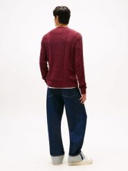 Tommy Jeans sweter Mężczyźni Bawełna czerwony, XL. Czerwone swetry przez głowę męskie Tommy Jeans, m, bez wzorów, z bawełny, bez kołnierzyka. Za 329.95 zł.