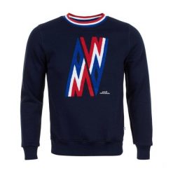 Bluza z dekoltem Peak Mountain Contamine. Niebieskie bluzy męskie Peak Mountain, na zimę, xl, bez wzorów, bez kaptura. W wyprzedaży za 170.00 zł.