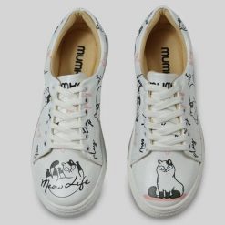Mumka Shoes Sneakersy wegańskie Kocie Życie Mumka-39. Trampki i tenisówki damskie Mumka Shoes, bez wzorów, bez zapięcia. Za 329.00 zł.