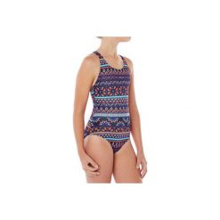 Strój 1cz Leony Plum JR. Niebieskie stroje kąpielowe dla dziewczynek NABAIJI. Za 39.99 zł.
