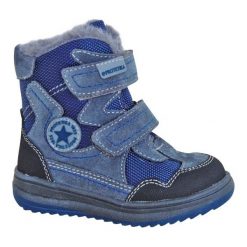 Protetika Buty Zimowe Za Kostkę Chłopięce Riki 19 Szary/Niebieski. Buty zimowe chłopięce marki Protetika. W wyprzedaży za 157.00 zł.