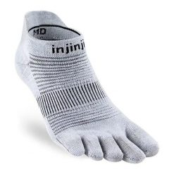 Skarpetki Injinji Lightweight No-Show. Szare skarpety damskie Injinji, bez wzorów. Za 145.50 zł.