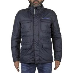 Parka Peak Mountain Cowai. Niebieskie parki męskie Peak Mountain, m, bez wzorów, z poliamidu. Za 305.50 zł.