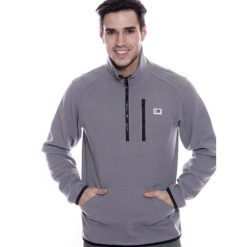 Męska kurtka Leone 1947 Apparel Micro Polar, ze stójką i zamkiem do połowy. Niebieskie kurtki męskie LEONE 1947 APPAREL, l, bez wzorów, z polaru, sportowe, bez kaptura. Za 65.68 zł.