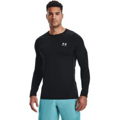 Bluza Under Armour HeatGear Fitted Long Sleeve, Mężczyźni. Czarne bluzy męskie Under Armour, m, bez wzorów, z poliesteru, bez kaptura. Za 189.00 zł.