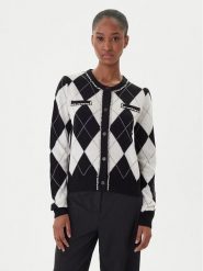 ICONA Kardigan RI5KT007 Czarny Regular Fit. Czarne kardigany damskie ICONA, s, bez wzorów, z wełny. Za 1,009.00 zł.