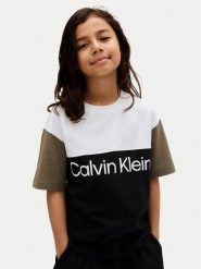 Calvin Klein Jeans T-Shirt Blocking IB0IB02528 D Czarny Relaxed Fit. Czarne t-shirty dla chłopców Calvin Klein Jeans, bez wzorów, z bawełny, bez ramiączek. Za 129.99 zł.