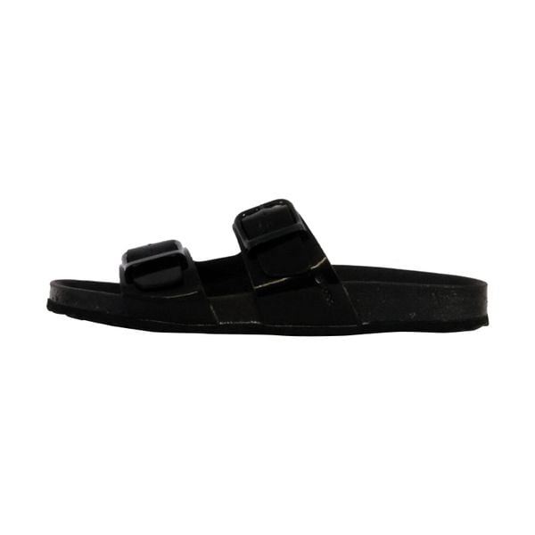 Sandały GEOX D BRIONIA R Czarny. Czarne sandały damskie Geox, bez wzorów, z materiału, bez obcasa, bez zapięcia. Za 178.99 zł.