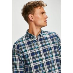 Tommy Hilfiger - Koszula. Szare koszule męskie marki Tommy Hilfiger, w kratkę, z bawełny, button down, z długim rękawem. Za 299.90 zł.