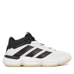 Buty halowe adidas. Białe buty sportowe męskie Adidas, bez zapięcia. Za 429.99 zł.
