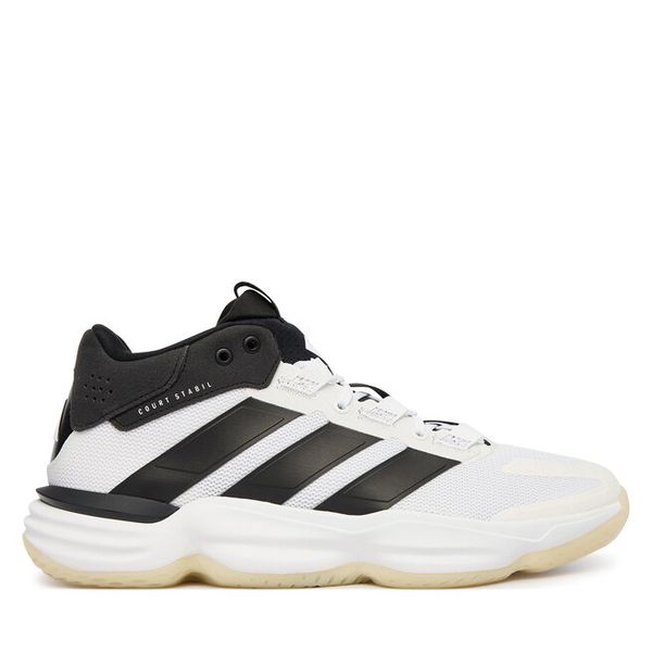 Buty halowe adidas. Białe buty sportowe męskie Adidas, bez zapięcia. Za 408.99 zł.