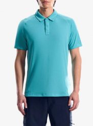 Koszulka polo męska Berghaus Ivyhill Tech Polo Am. Niebieskie koszulki polo męskie Berghaus, m, bez wzorów, z materiału, eleganckie, bez ramiączek. Za 219.99 zł.