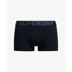 Bokserki z bawełny organicznej Superdry (x3). Niebieskie bokserki męskie Superdry., s, bez wzorów, z bawełny. Za 165.65 zł.