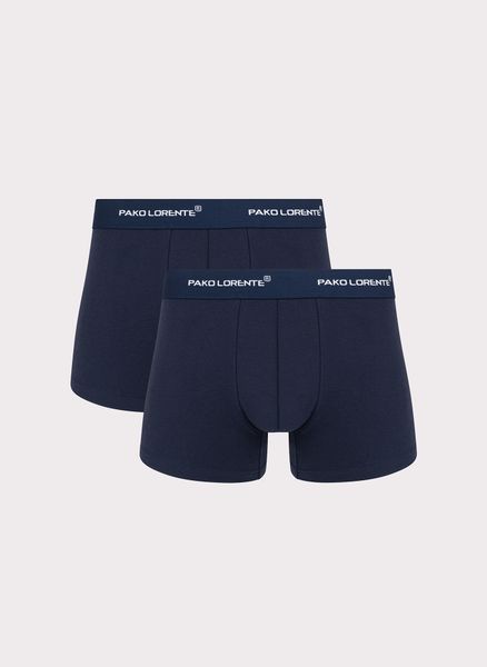 PAKO LORENTE – Męskie bokserki w kolorze granatowym zestaw 2 szt. Bokserki męskie Pako Lorente, m, bez wzorów, z bawełny. Za 59.99 zł.