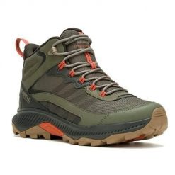 Buty trekkingowe męskie Merrell Moab Speed Strike WP. Zielone trekkingi męskie Merrell, za kostkę. Za 581.00 zł.