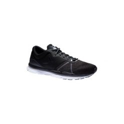 Buty fitness kardio damskie 500 czarne. Czarne obuwie sportowe damskie DOMYOS, bez wzorów, z gumy, na fitness i siłownię. Za 119.99 zł.