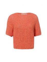 Marc O'Polo koszulka z dzianiny Kobiety pomarańczowy, L. Brązowe t-shirty damskie Marc O'Polo, l, bez wzorów, z bawełny, eleganckie, bez kołnierzyka. Za 479.95 zł.
